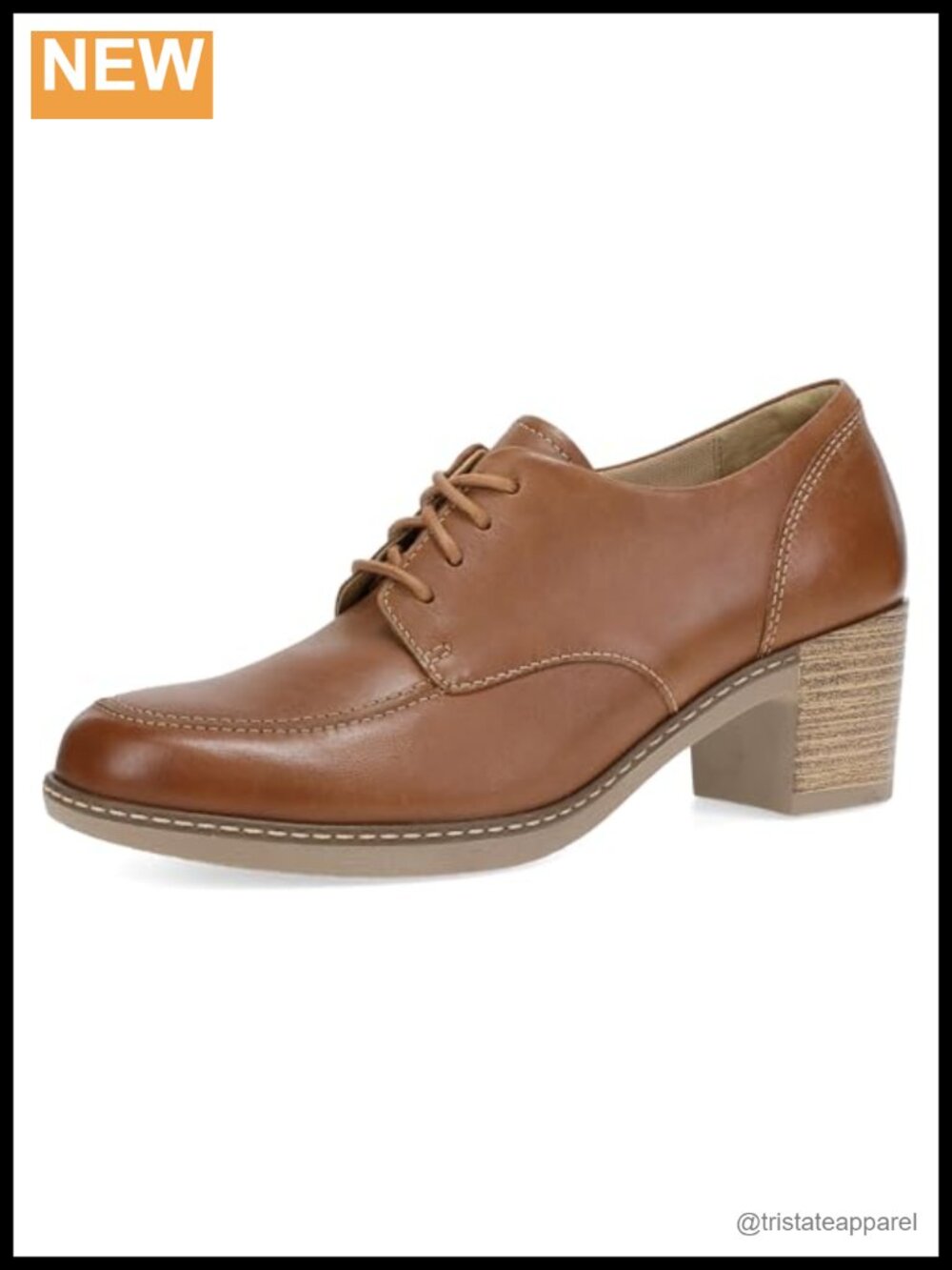 Dansko Maris Heeled Oxford Lace-Up Memory Foam Orthotic Comfort Shoe